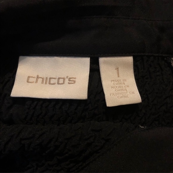 Chico’s Button Down Long Sleeve Blouse - Picture 4 of 5